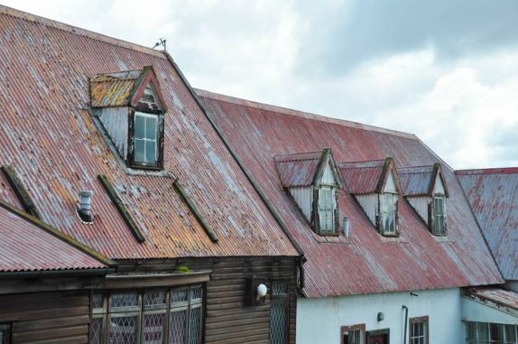 A arquitetura de Port Stanley, capital de Falkland (foto de John Pairaudeau)